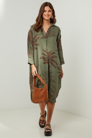 Robe en lin - Kaki