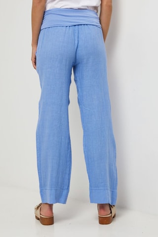 Pantalon en lin - Bleu