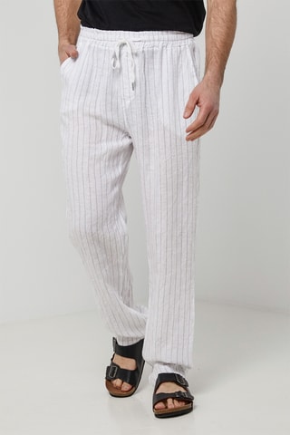Pantalon en lin - Blanc