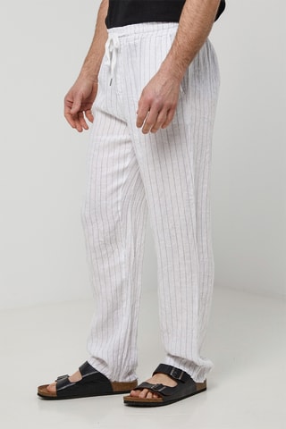 Pantalon en lin - Blanc