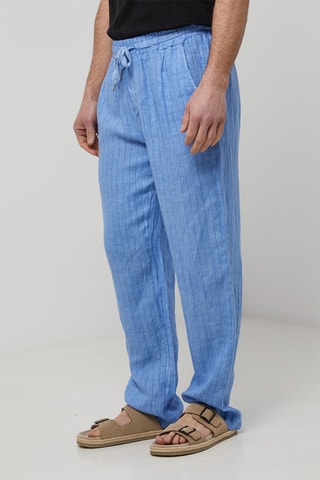 Pantalon en lin - Indigo