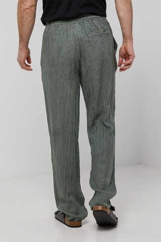 Pantalon en lin - Kaki