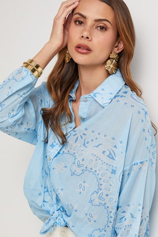 Chemisier - Bleu clair