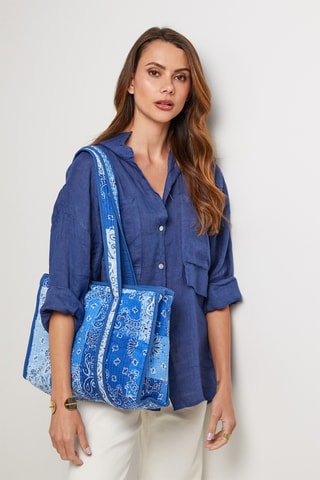 Sac porté épaule - Bleu