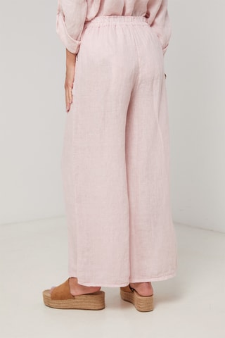 Pantalon en lin - Rose