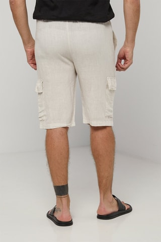 Short en lin - Beige