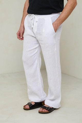 Pantalon large - Blanc