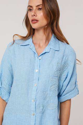 Chemisier en lin - Indigo