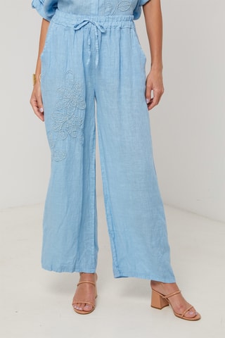 Pantalon en lin - Indigo