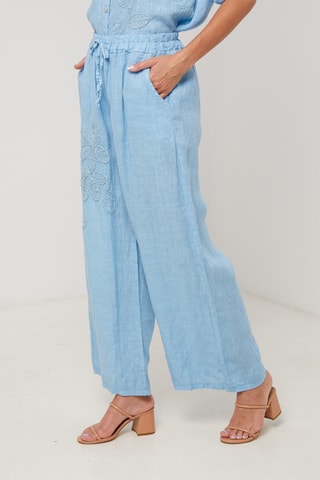 Pantalon en lin - Indigo