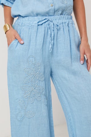 Pantalon en lin - Indigo