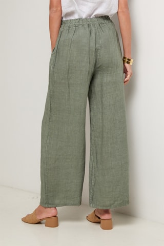 Pantalon en lin - Kaki