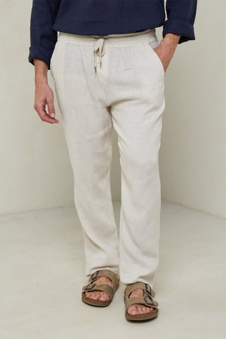 Pantalon droit - Beige