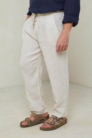 Pantalon large - Beige