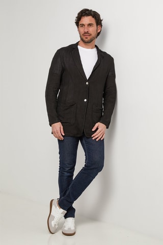 Veste en lin - Noir