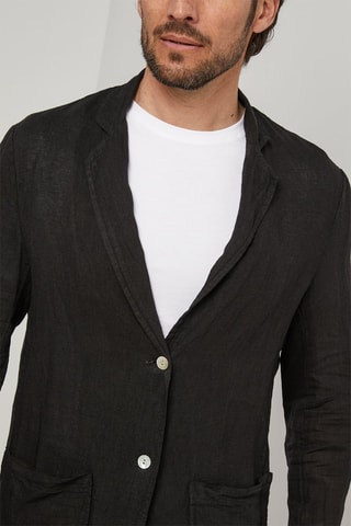 Veste en lin - Noir