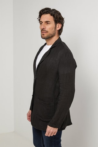 Veste en lin - Noir