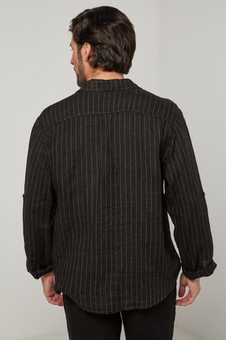 Chemise en lin - Noir