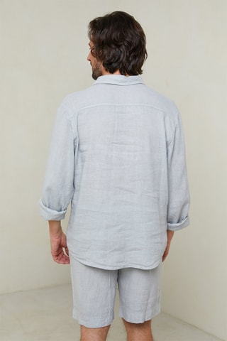 Chemise en lin - Gris clair