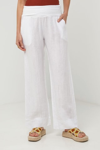 Pantalon en lin - Blanc