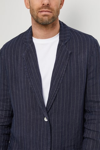 Veste en lin - Bleu marine