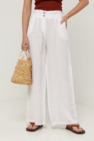 Pantalon en lin - Blanc