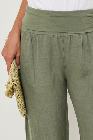 Pantalon en lin - Kaki