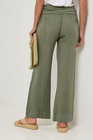 Pantalon en lin - Kaki