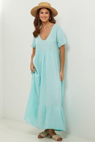 Robe longue - Turquoise