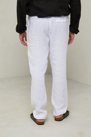 Pantalon droit - Blanc