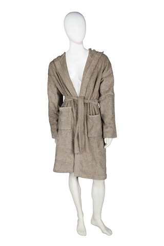 Albornoz con capucha - Topo