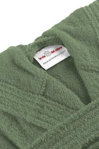 Albornoz con capucha - Verde