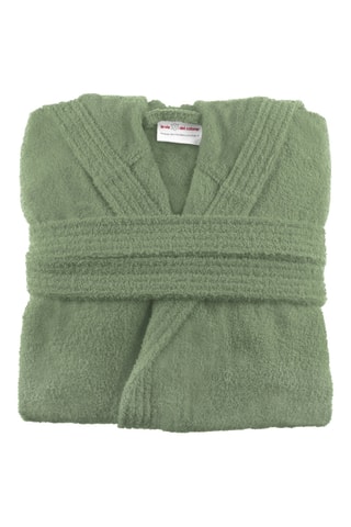 Albornoz con capucha - Verde