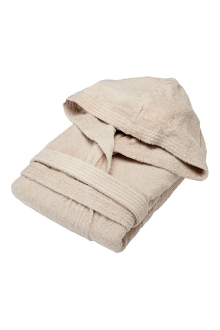 Albornoz con capucha - Beige