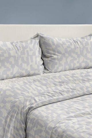 Juego de sábanas de algodón 30 x 27 hilos/cm² - Azul