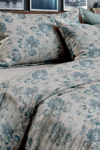 Juego de sábanas de algodón 30 x 27 hilos/cm² - Azul