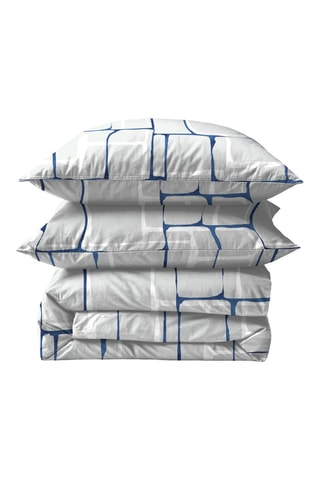 Juego de sábanas de percal de algodón - Gris