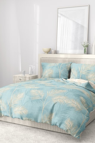 Juego de nórdico de algodón 30 x 27 hilos/cm² - Azul