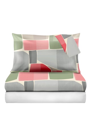 Juego de nórdico de percal de algodón - Verde