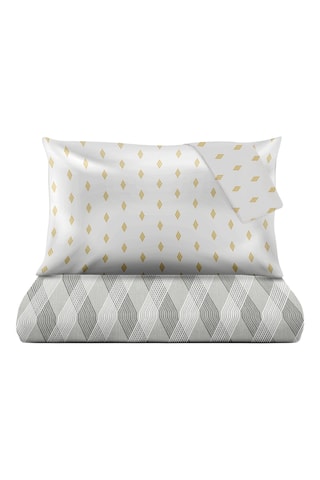 Juego de nórdico de algodón 30 x 27 hilos/cm² - Amarillo