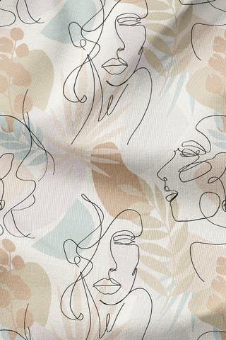 Juego de nórdico de percal de algodón - Beige