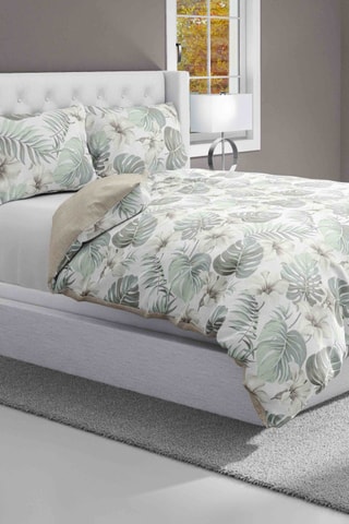 Juego de nórdico de algodón 30 x 27 hilos/cm² - Verde