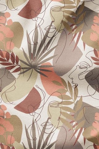 Juego de nórdico de percal de algodón - Terracota