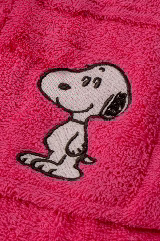 Albornoz con capucha Snoopy - Fucsia
