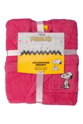 Albornoz con capucha Snoopy - Fucsia