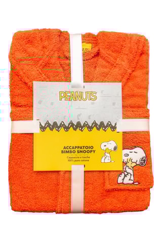 Albornoz con capucha Snoopy - Naranja
