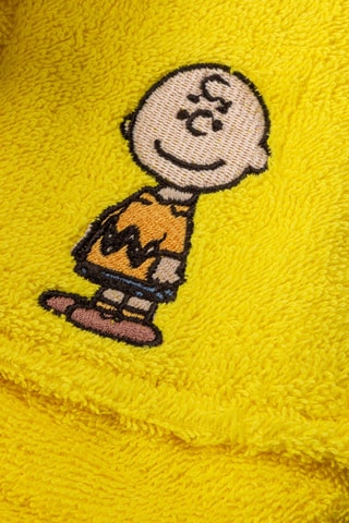 Albornoz con capucha Snoopy - Amarillo
