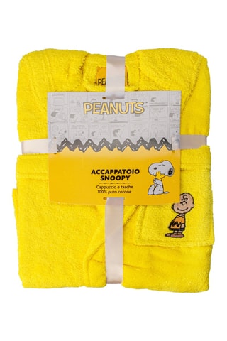 Albornoz con capucha Snoopy - Amarillo