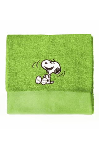 2 toallas de tocador Snoopy - Verde