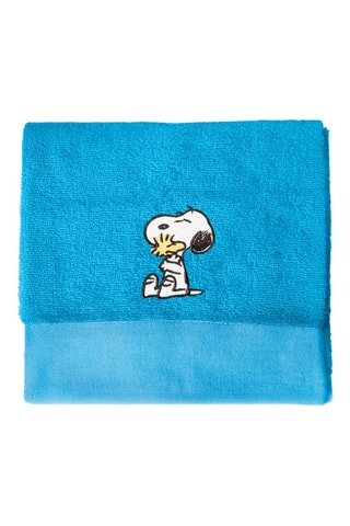 2 toallas de tocador Snoopy - Azul